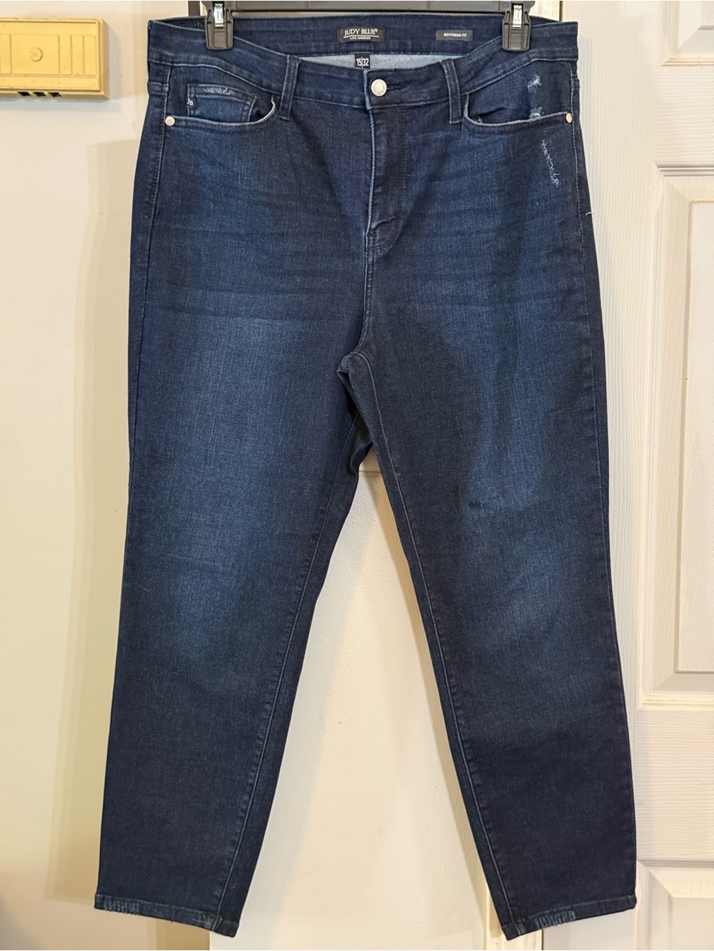 Judy Blue 15/32 Women's Dark Blue Boyfriend Jeans